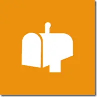 Mailbox-190-white-solid orange background