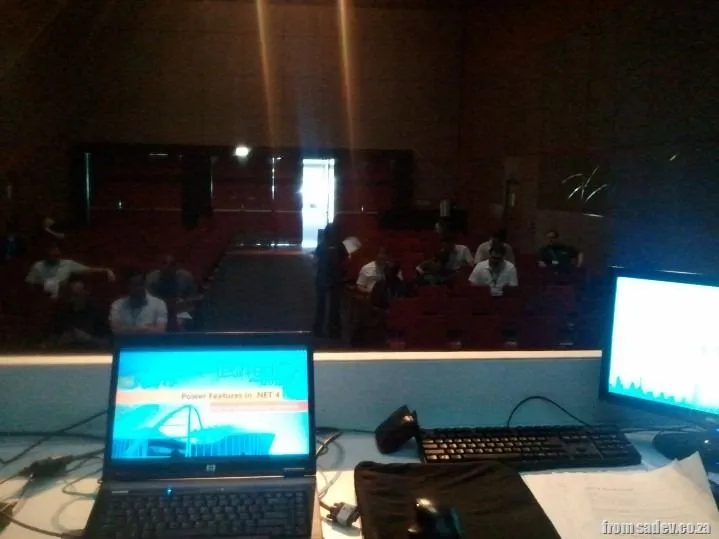what it looks like from the presenter at #techedafrica