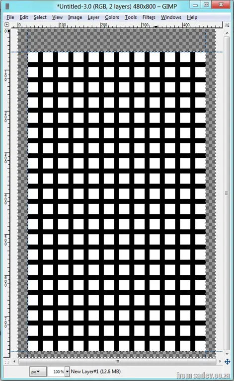Grid with bleed