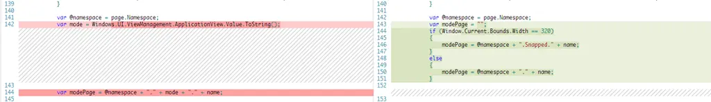 Code diff