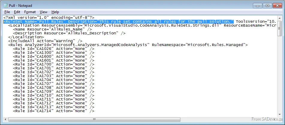 The ruleset file internals